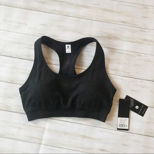 Velocity Lg Black Racer Back Sports Bra NWT